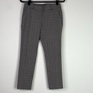 LOFTJulie Skinny Tiled Geometric Print Pant Women's Size 2 Petite